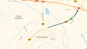Asfalteringswerkzaamheden op N666 bij ’s Gravenpolder