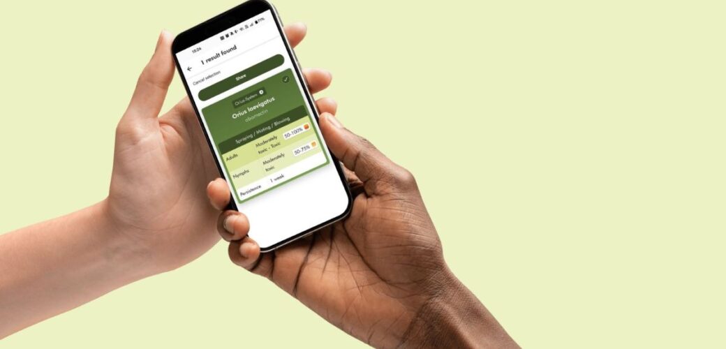 De Side Effects-app van Biobest informeert over neveneffecten op nuttige insecten