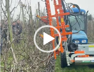 Veel belangstelling voor demonstratie mechanische snoeimachines