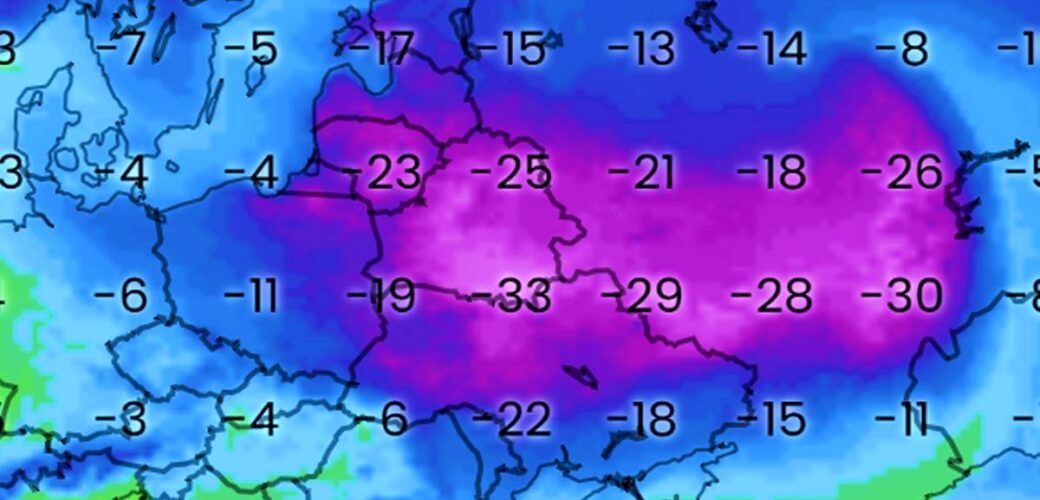 Tot -30°C vorst in Polen