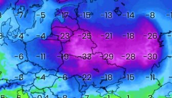 Tot -30°C vorst in Polen